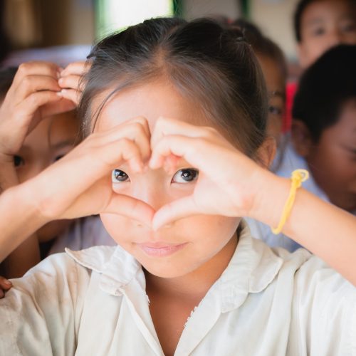 Girls from Laos remote village